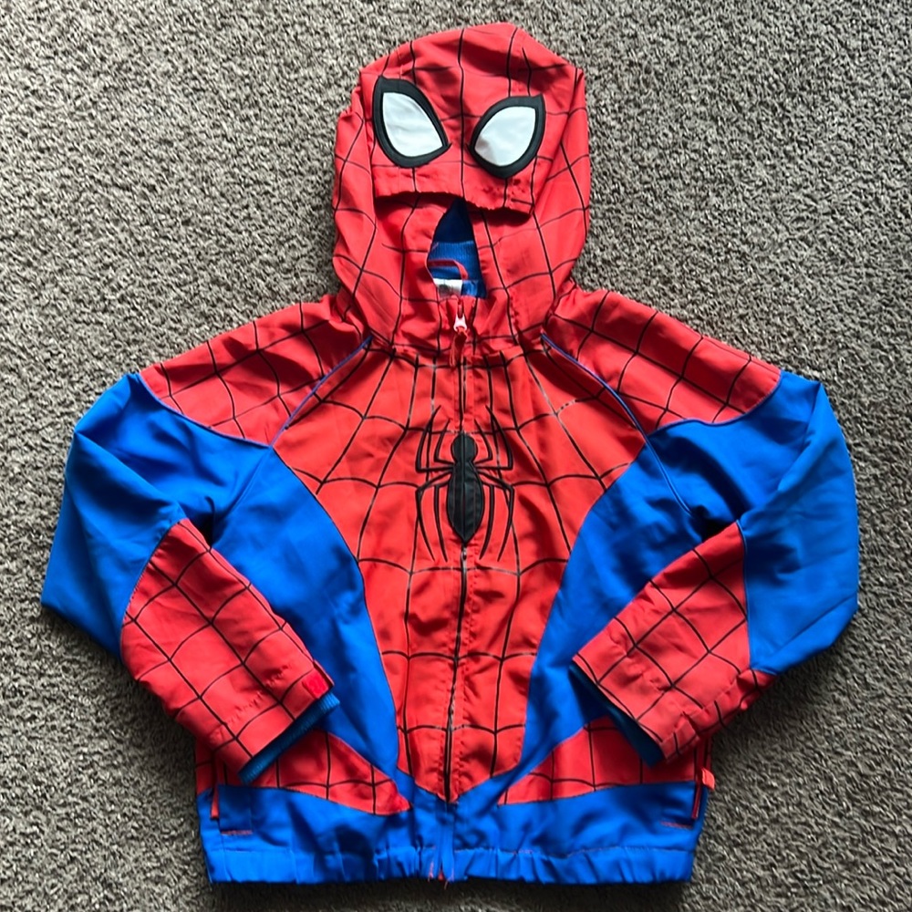 Disney Spider-Man Raincoat youth size 9/10